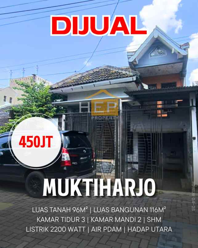 dijual rumah di muktiharjo indah pedurungan semarang