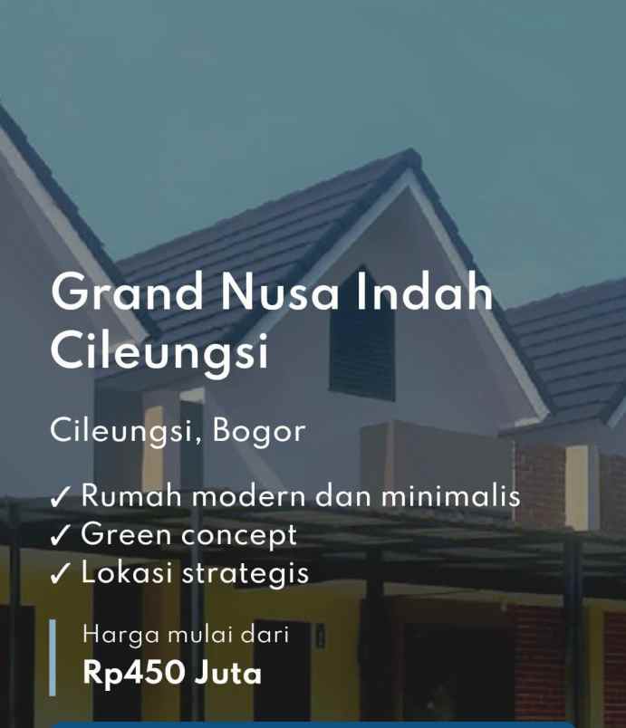 dijual rumah grand nusa indah cileungsi