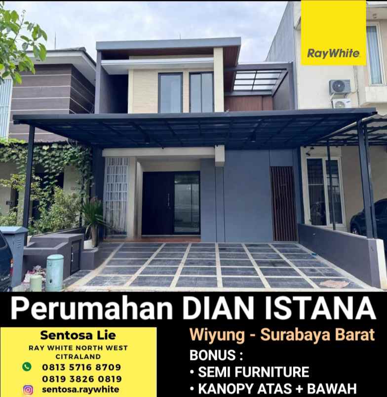 dijual rumah jalan dian istana