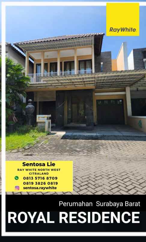 dijual rumah jalan royal residence