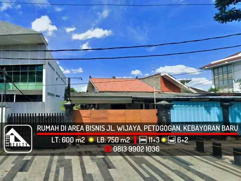dijual rumah jalan wijaya kebayoran baru