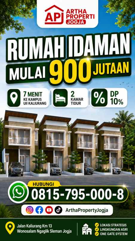 dijual rumah jalan wonosalam timur