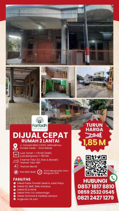 dijual rumah jatiwaringin asri bekasi