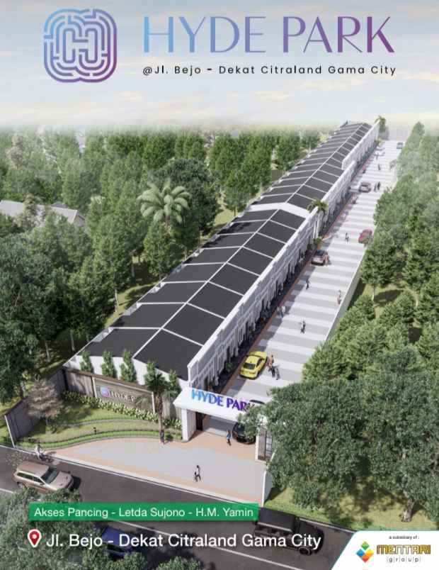 dijual rumah jl bejo citraland gama