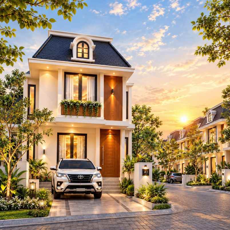 dijual rumah jl raya jelupang pondok jagung
