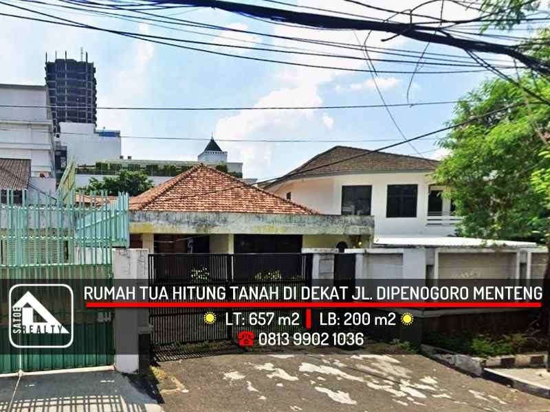 dijual rumah menteng jakarta pusat