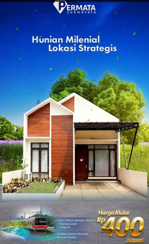 dijual rumah permata sukmajaya