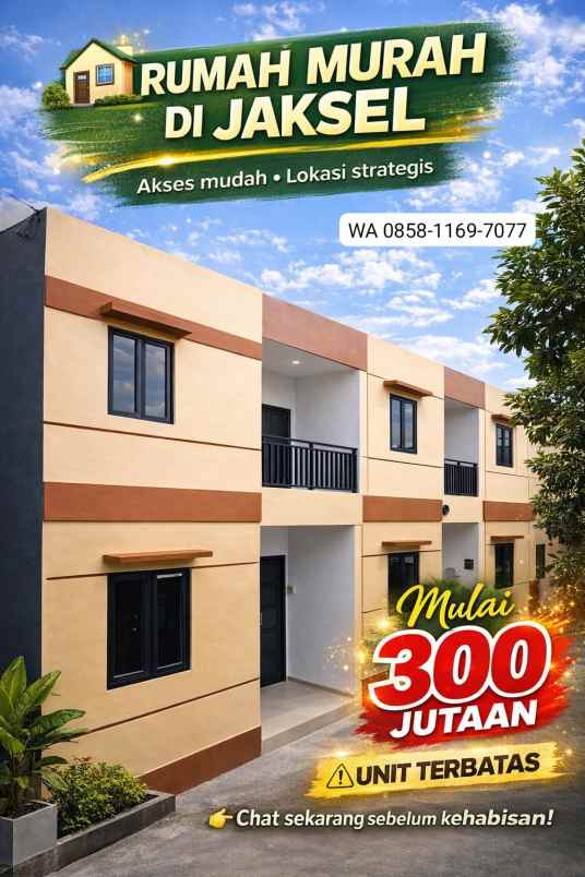 dijual rumah srengseng sawah