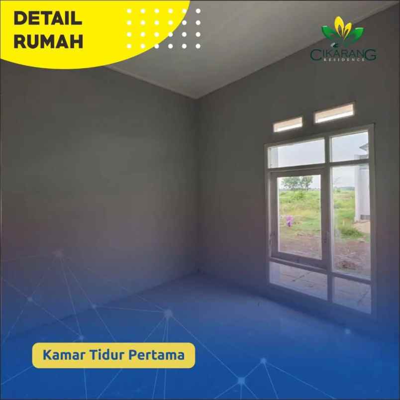 dijual rumah subsidi rasa cluster di cikarang utara