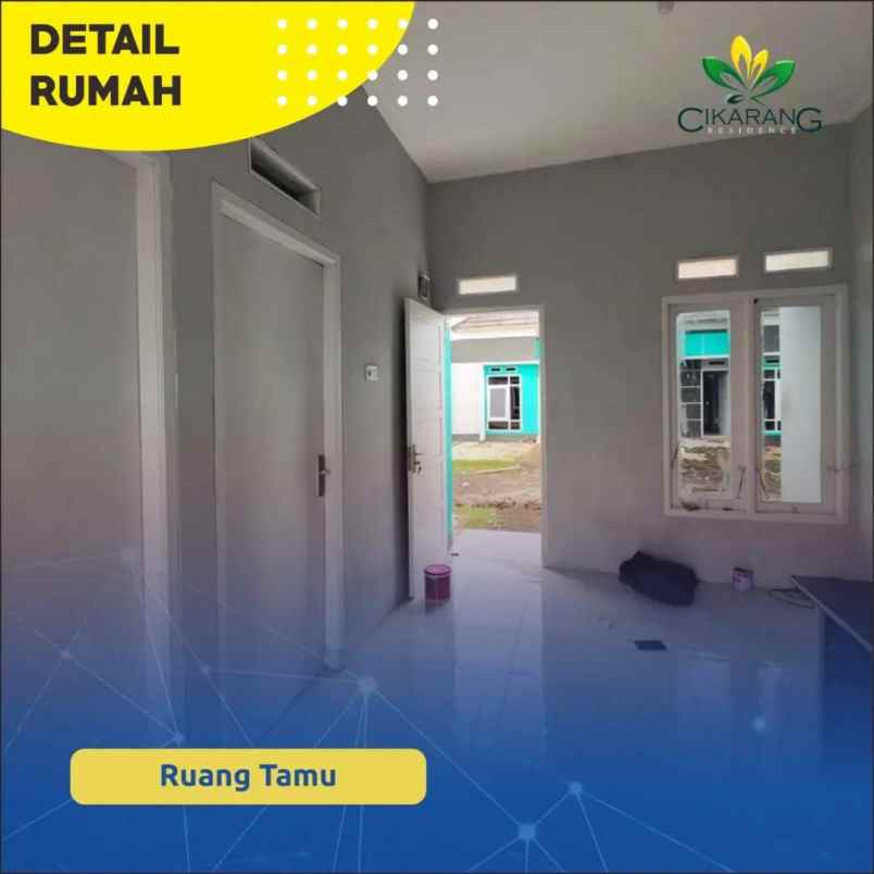 dijual rumah subsidi rasa cluster di cikarang utara