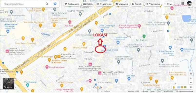 dijual rumah usaha kos an dan kios bogor kota