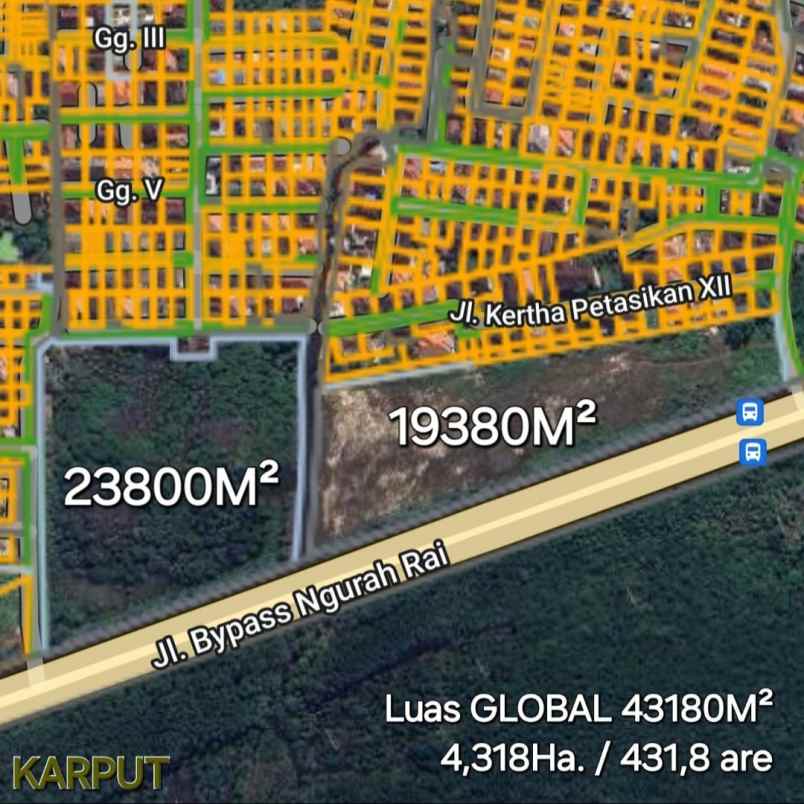 dijual tanah bypass ngurah rai sanur