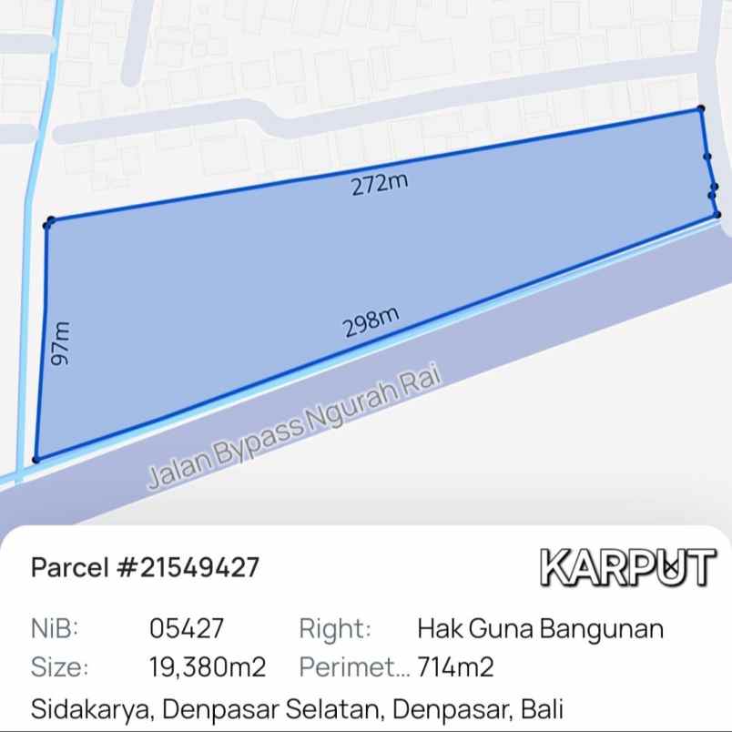 dijual tanah bypass ngurah rai sanur