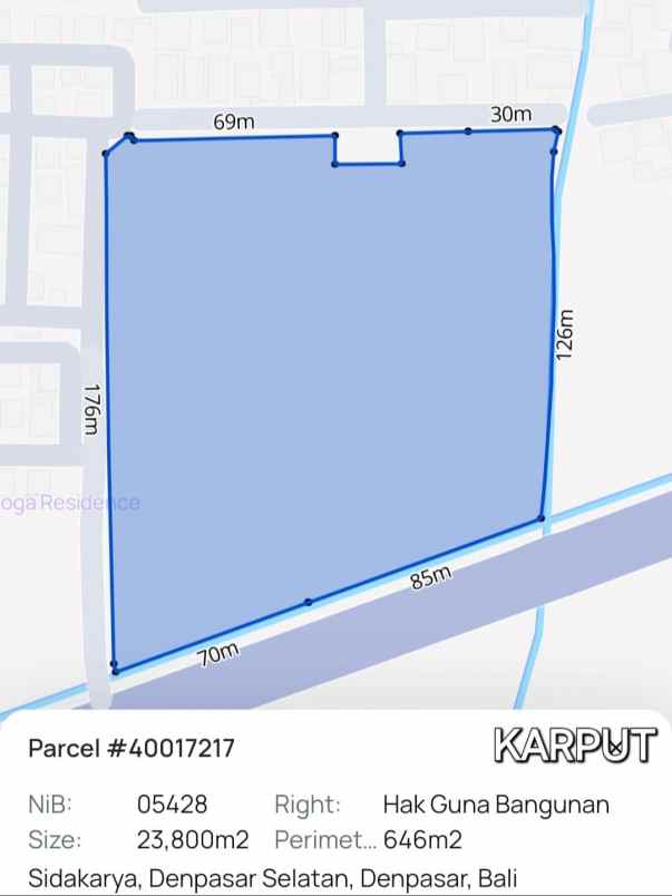 dijual tanah bypass ngurah rai sanur