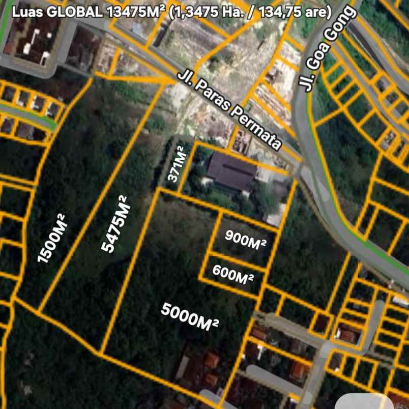 dijual tanah goa gong gwk