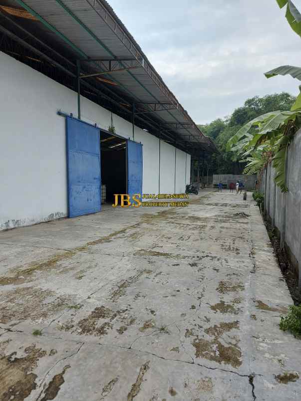 dijual tanah gudang klambir lima kebon hamparan perak