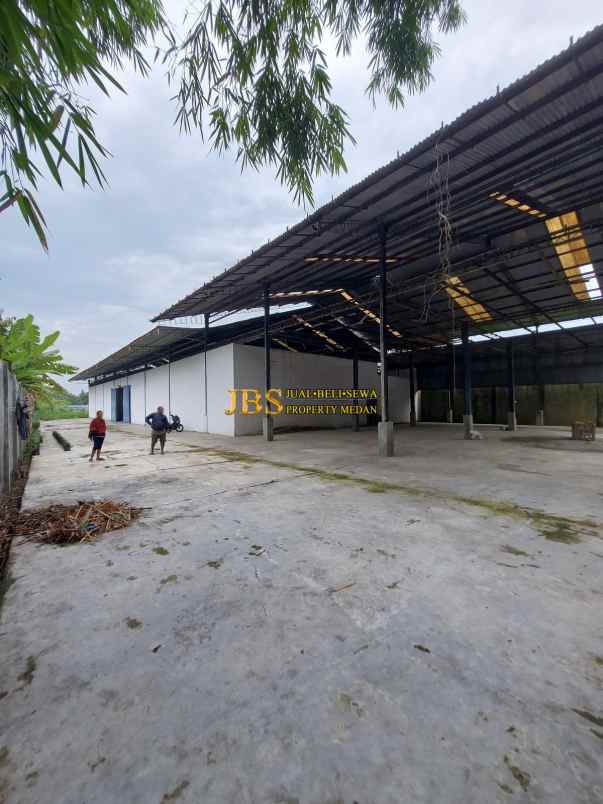 dijual tanah gudang klambir lima kebon hamparan perak