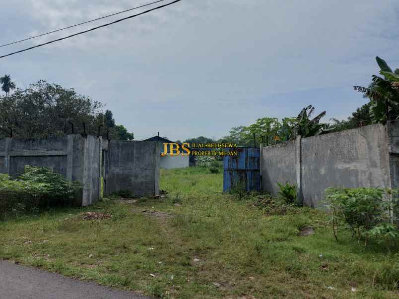 dijual tanah gudang klambir lima kebon hamparan perak