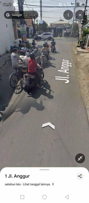 dijual tanah jl anggur no 3 rt 003 rw 002