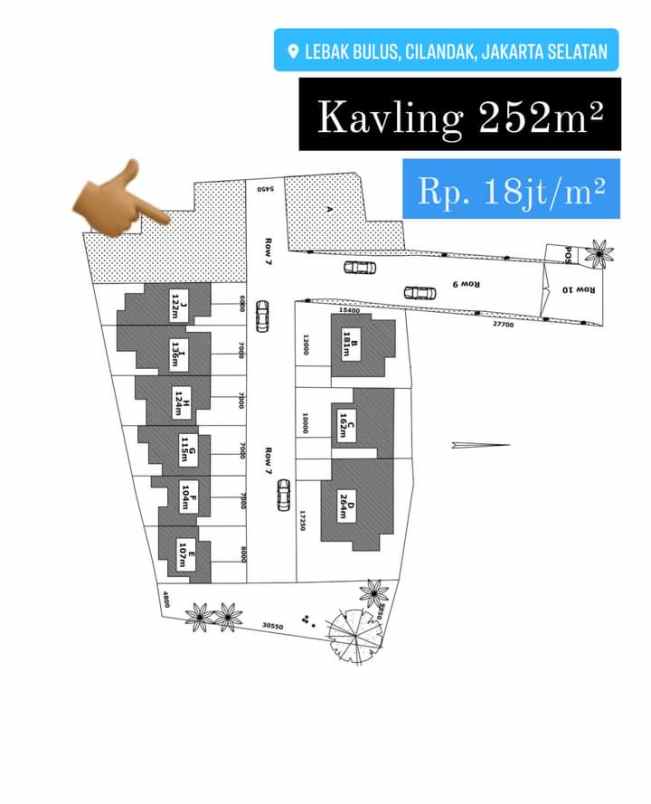 dijual tanah jl h ipin lebak bulus