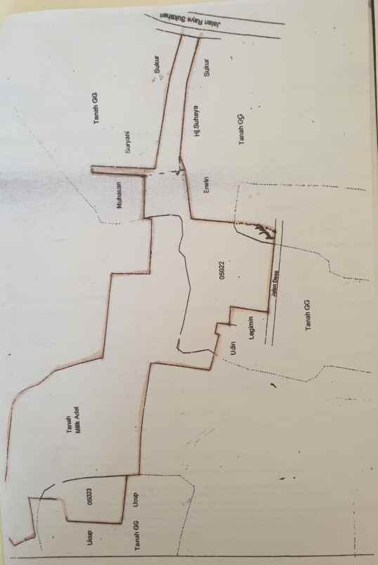 dijual tanah jl raya sukahati no 58