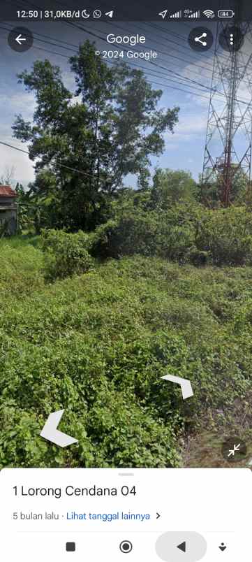 dijual tanah jln hasanudin lorong cendana 4