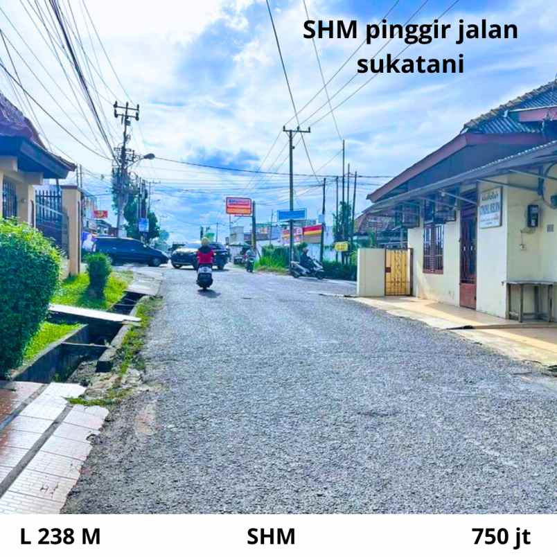 dijual tanah jln sukatani mp mangkunegara