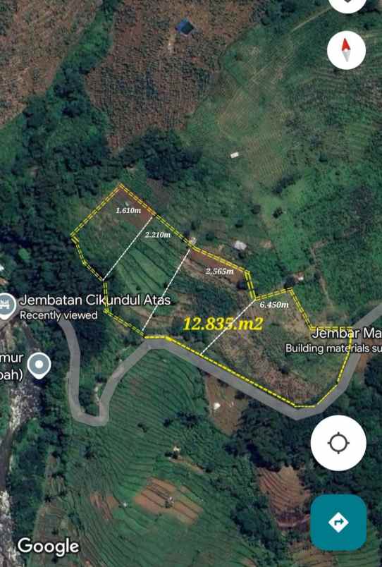 dijual tanah lokasi puncak cipanas jawa barat