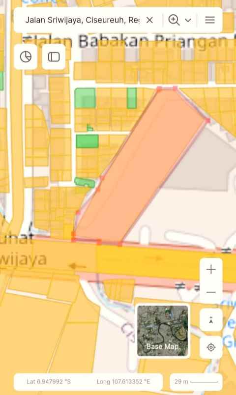 dijual tanah sayap sriwijaya