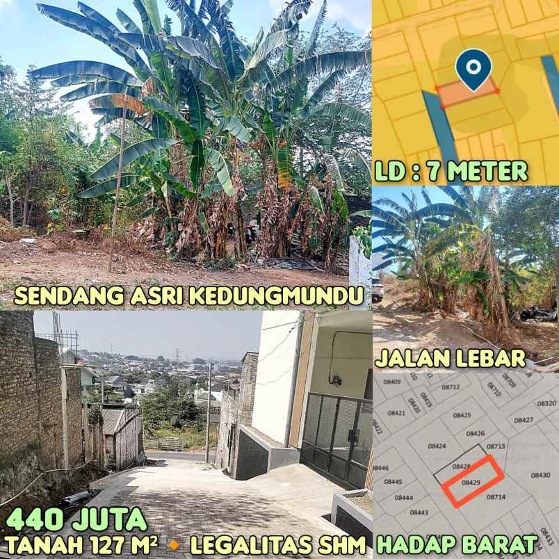 dijual tanah sendang asri raya