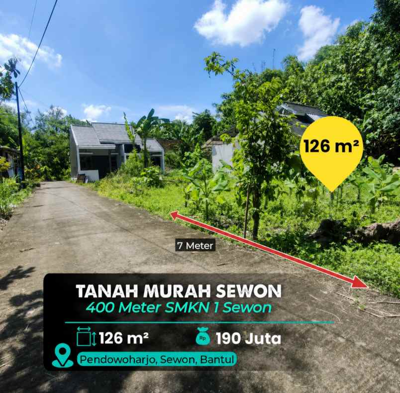 dijual tanah sewon