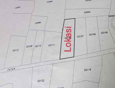 dijual tanah strategis pinggir jl desa view gunung