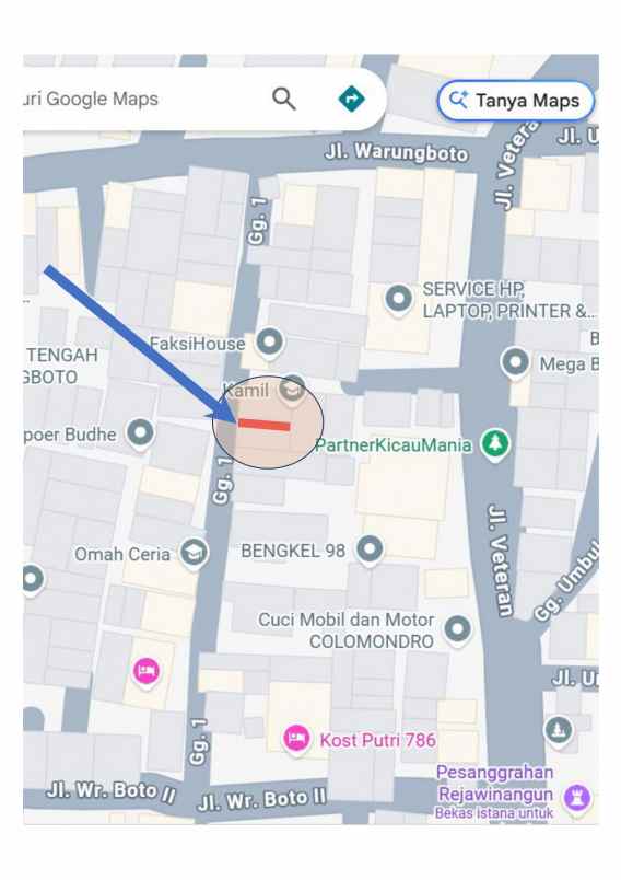 dijual tanah warungboto uh4 umbulharjo