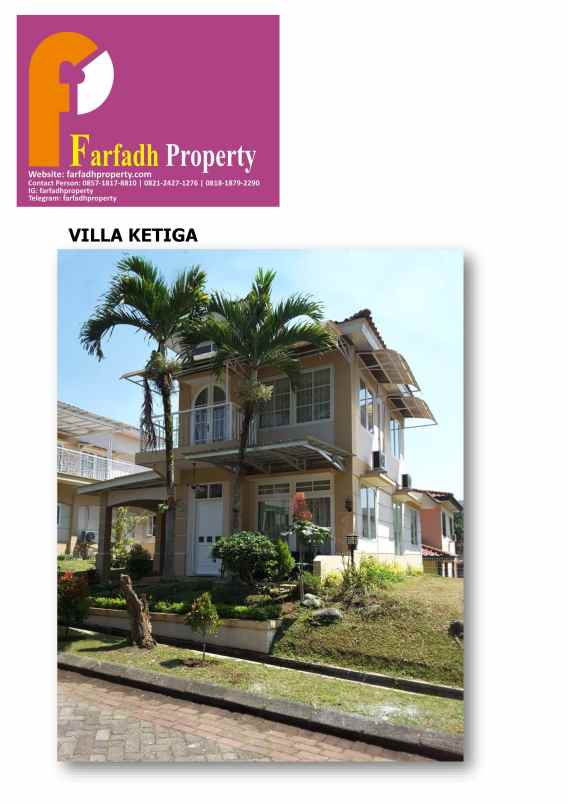 dijual villa jl sukanagalih pacet