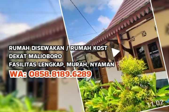 disewakan kost dekat jl malioboro yogyakarta