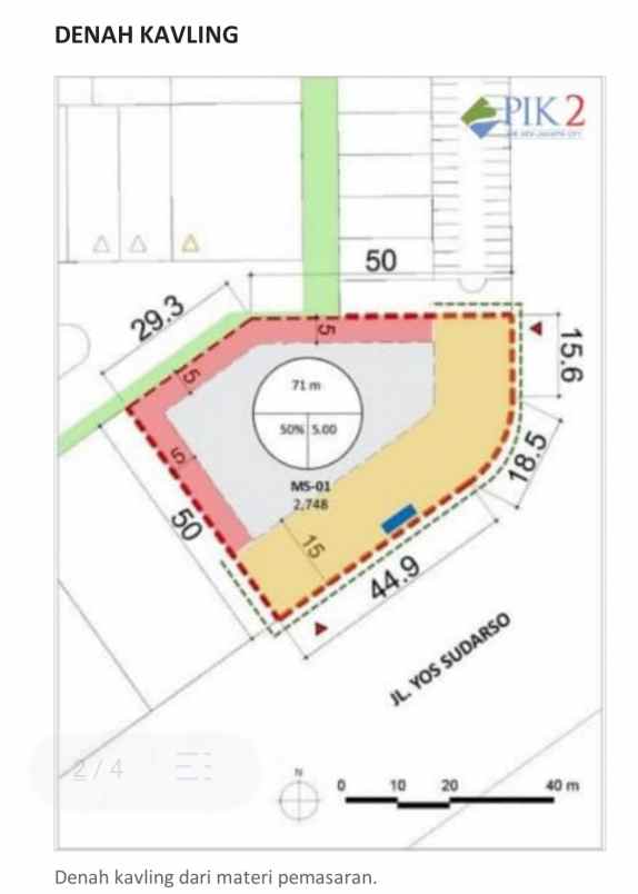 disewakan lahan di manhattan signature pik2 tangerang