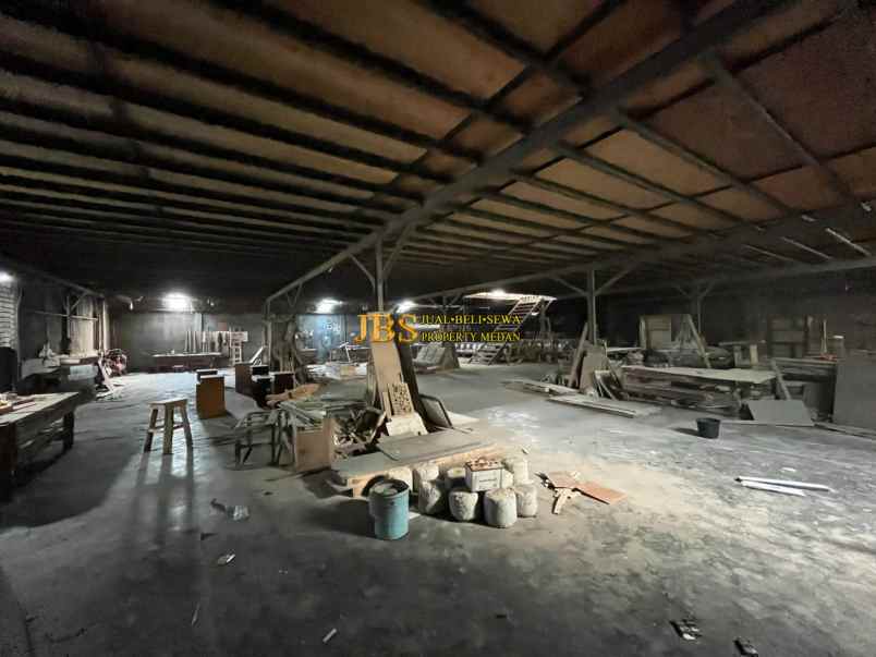 gudang dijual di daerah mabar jalan suasa tengah metal