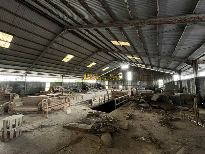 gudang dijual di daerah mabar jalan suasa tengah metal