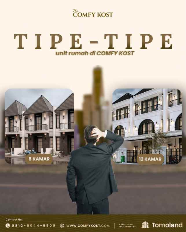 investasi kost premium 8 kamar dekat ub full furnish