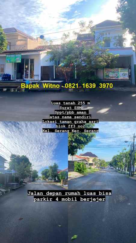 jual rumah taman graha asri