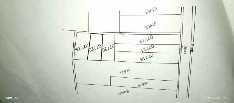 jual tanah sawah bersertifikat resmi