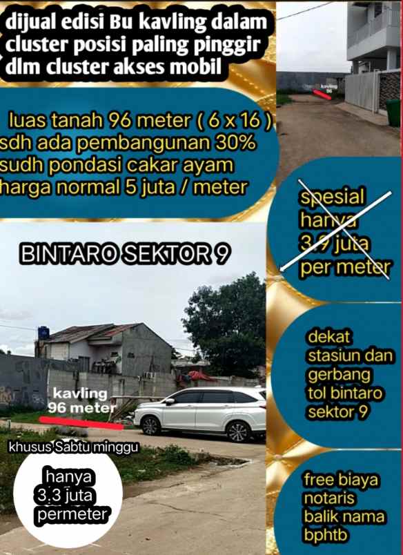 kavling ada bangunan sudah ada bangunan 40