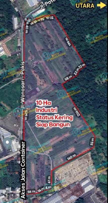 lahan industri 10 ha siap bangun kab semarang 600rb m2