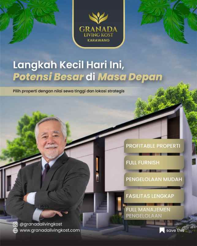 rukos strategis dekat kawasan industri dan kampus