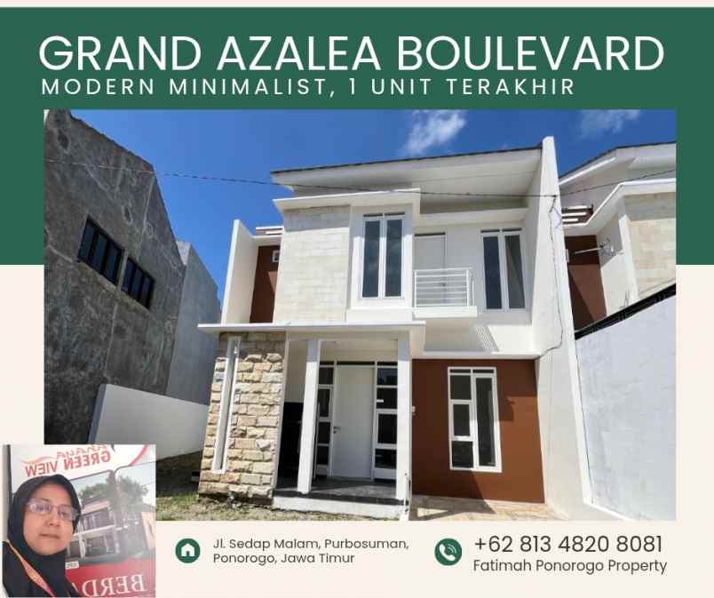 rumah 2 lantai ready stock syariah di ponorogo