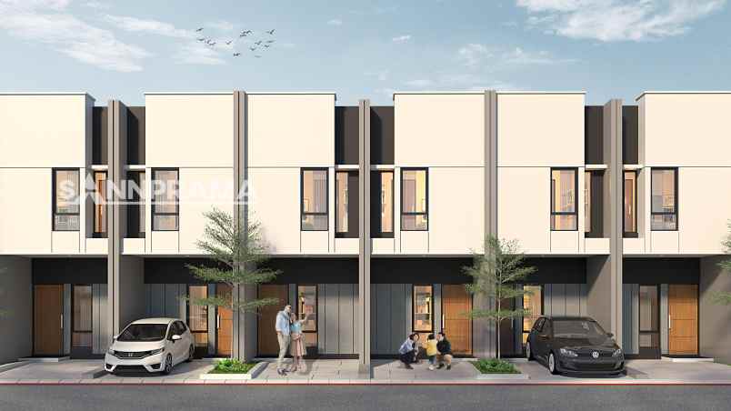 rumah 389 juta 2 lantai di tapos depok tara verti