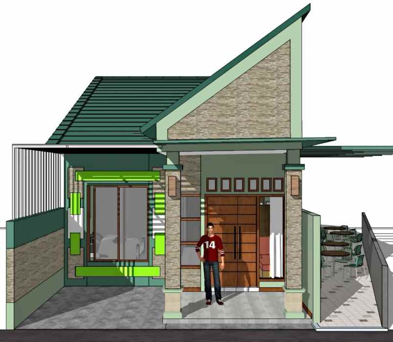 rumah bonus tempat usaha di dalam perumahan