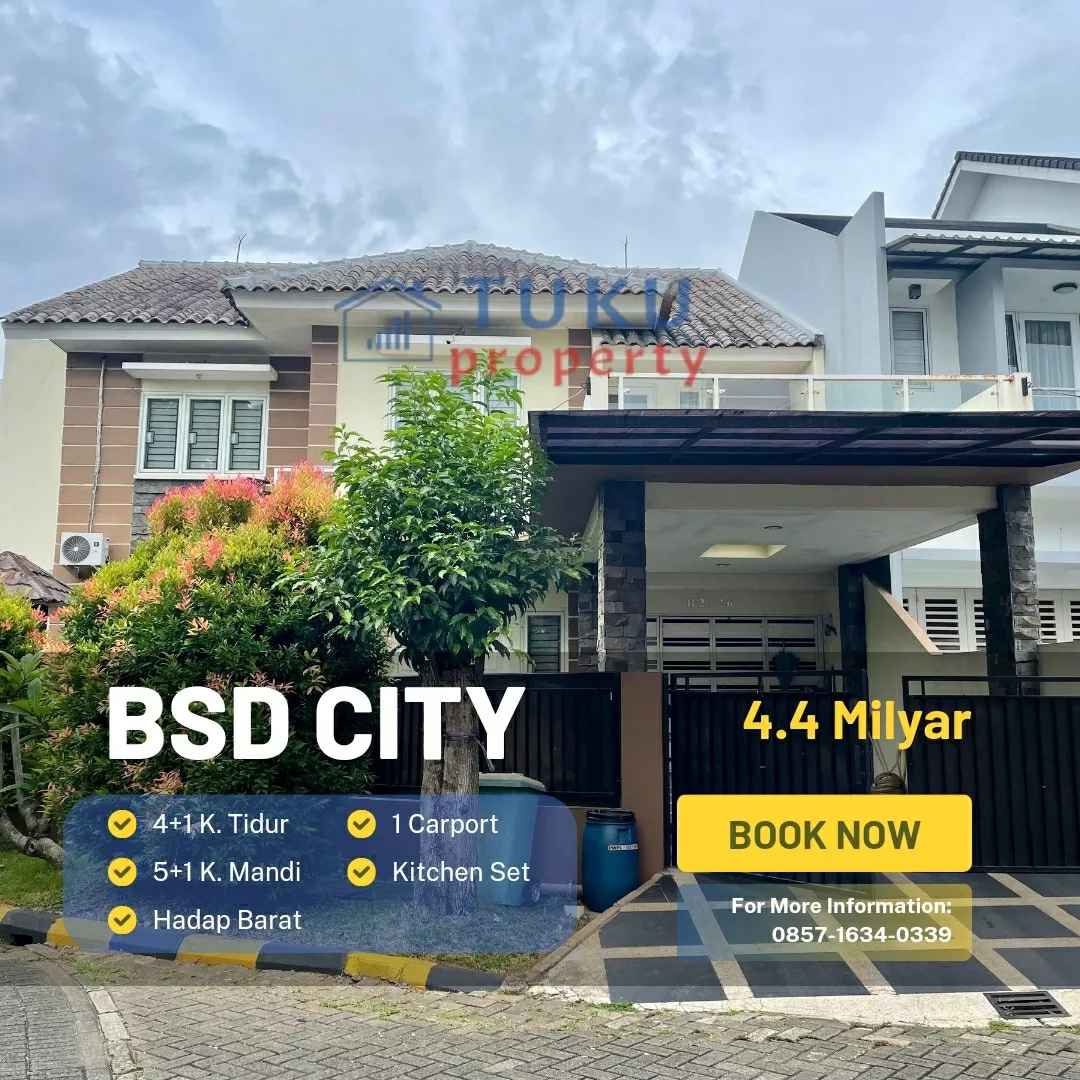 rumah bsd puuspitaloka siap huni