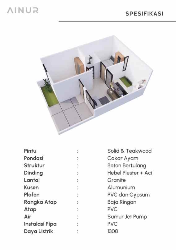 rumah cluster 1 lantai harga mulai 300 jutaan