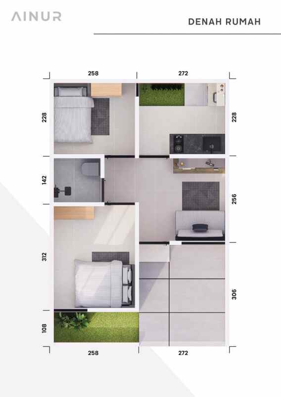 rumah cluster 1 lantai harga mulai 300 jutaan